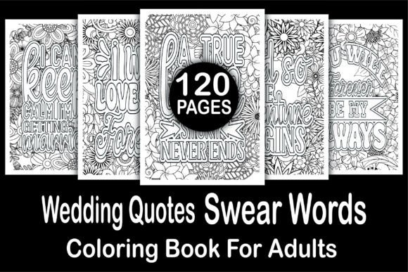 120 Wedding Quotes Coloring Books -KDP