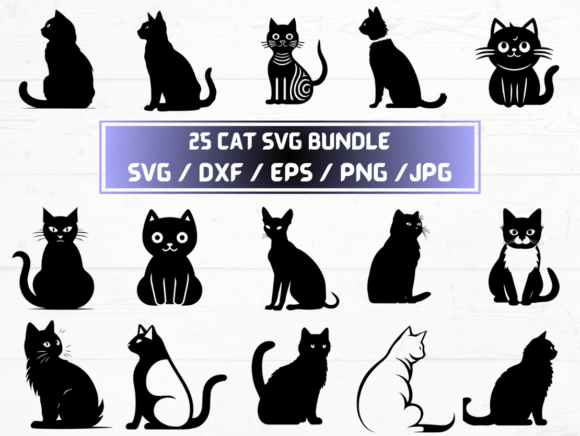 25 Cat SVG: Graphics & Crafts Design Asset Review