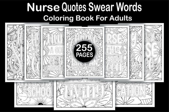 255 Nurse Quotes Coloring Pages & Graphics for KDP