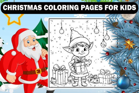 BOLD EASY CHRISTMAS COLORING PAGES VOL-6 Graphics