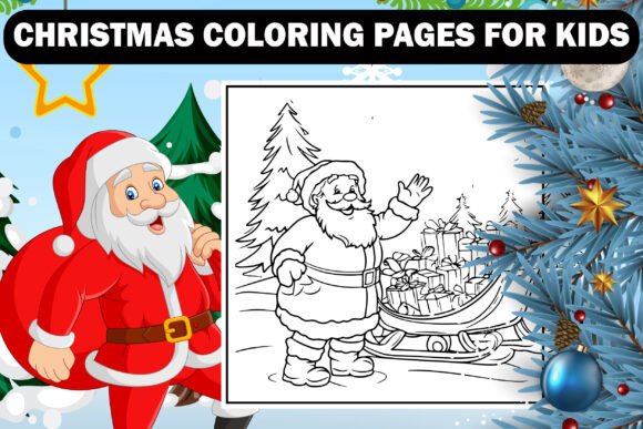 BOLD EASY CHRISTMAS COLORING PAGES VOL-8 Graphics