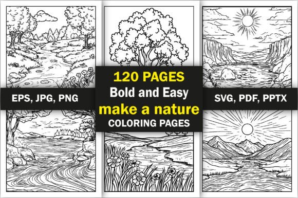 Bold Easy Make a Nature Coloring Pages