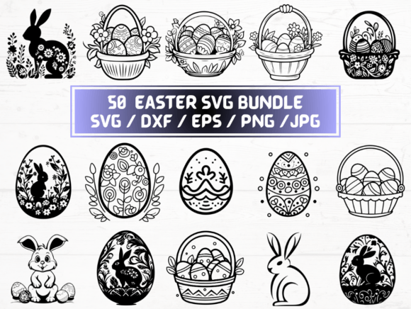 Easter SVG: Graphics & Crafts Design Bundle for Brand Builders