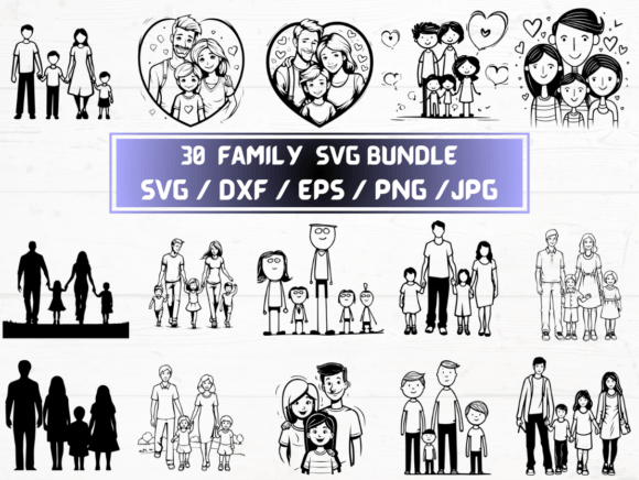 Family SVG: Graphics for Crafts & Content Publishing