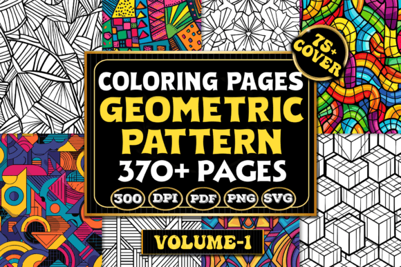 Geometric Pattern Coloring Pages Graphics