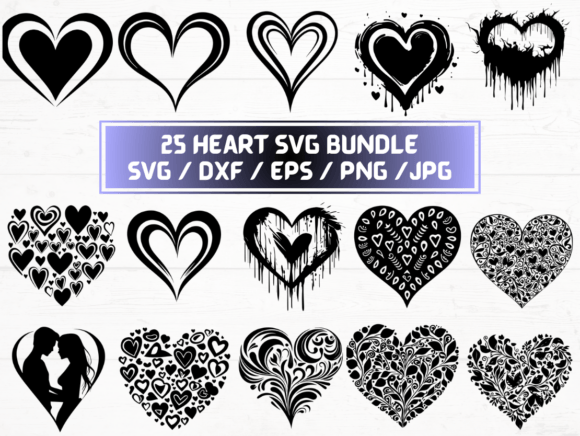 Heart SVGs: Graphics for Crafts & Creative Branding