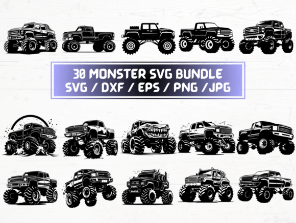 Monster Truck SVG: Graphics & Crafts Design Asset Review