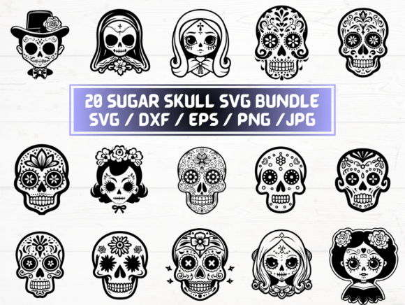 Sugar Skull SVG: Graphics for Crafts & Creative Publishing